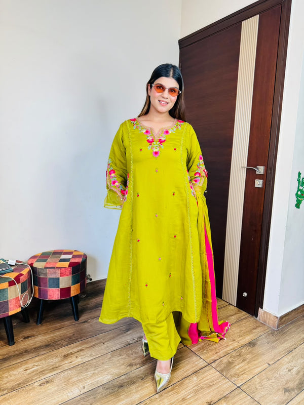Panash- Silk 3pc Suit