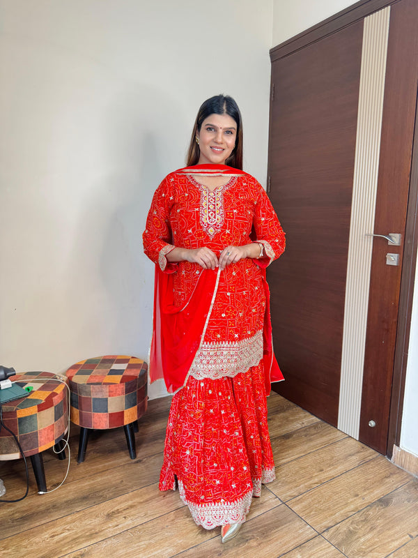 Razia- Georgette Sharara Suit