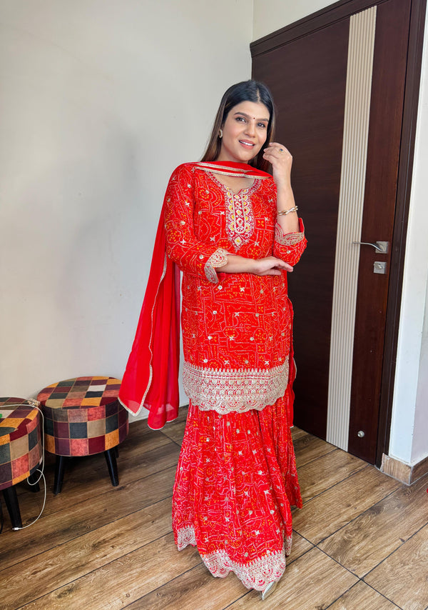 Razia- Georgette Sharara Suit