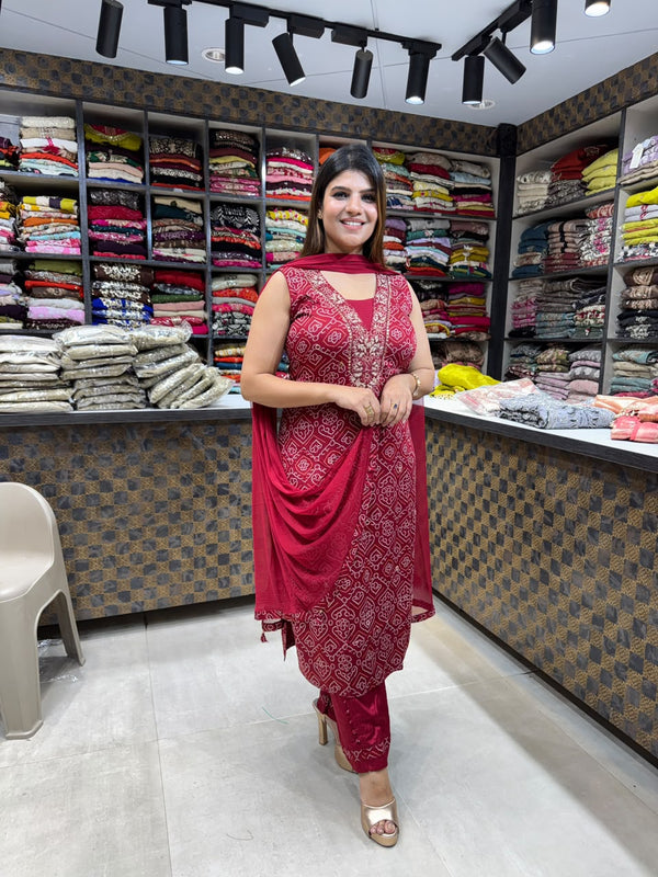 Jai pore- Gajji Silk Suit