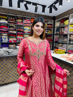 Brochet Anarkali Suit