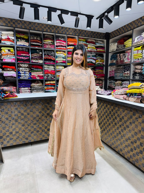 Rosegold- Salsa Anarkali Suit