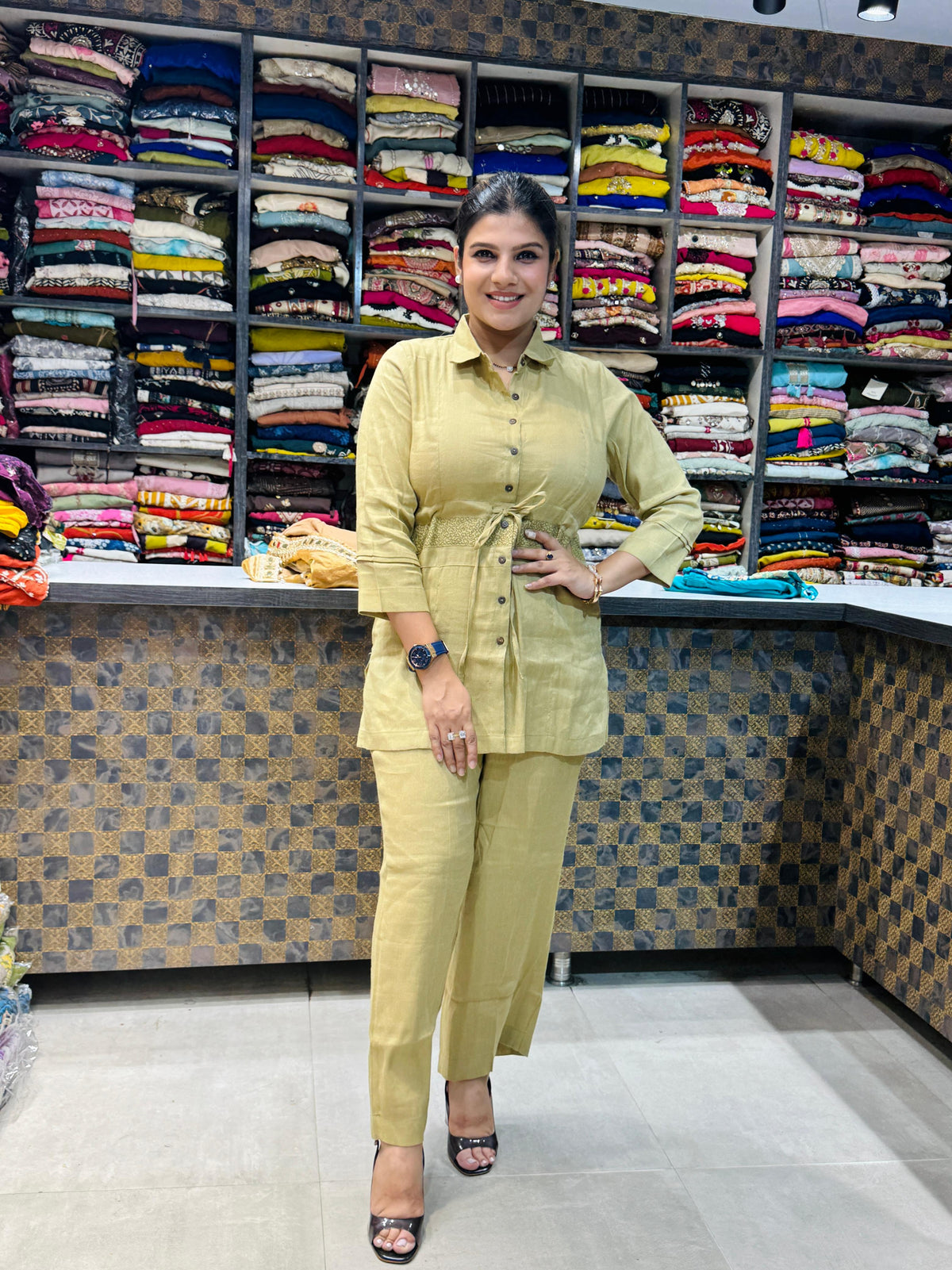 Neena- Linen Coord-set