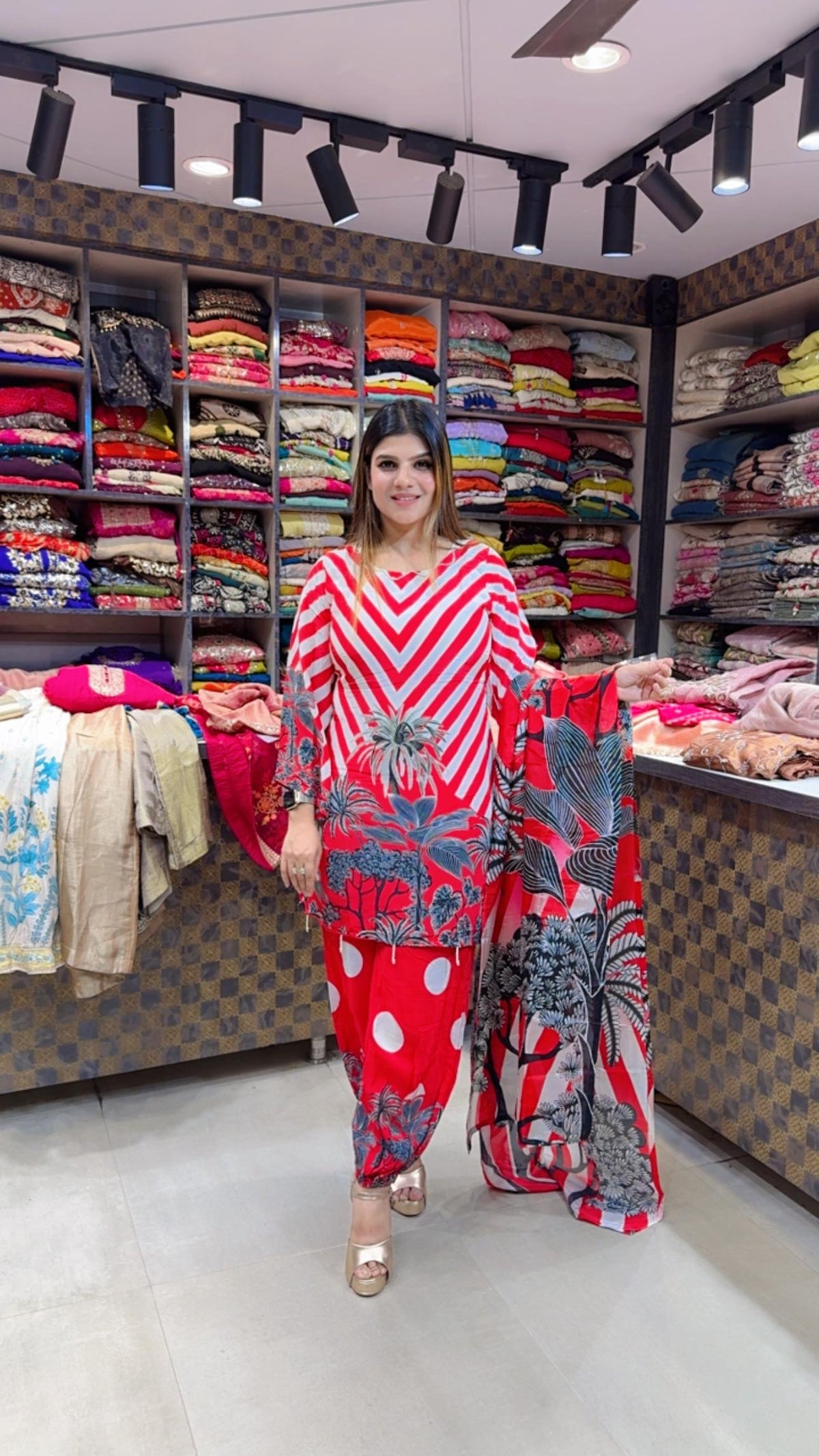 Crepe Balloon Pant Suit