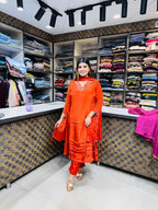 Anaya- Crepe Mirror Work Suit