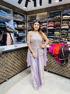 Aaliyah- Silk Short Shirt with Sharara