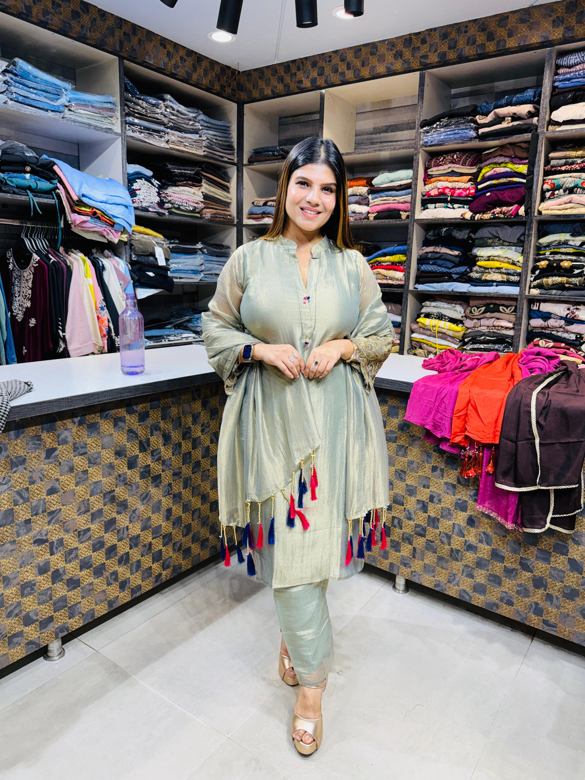 Jiya- Salsa Multicolor Tassel