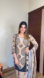 Noorvi- Crepe 3pc Suit