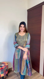 Meher- Anarkali 3pc suit