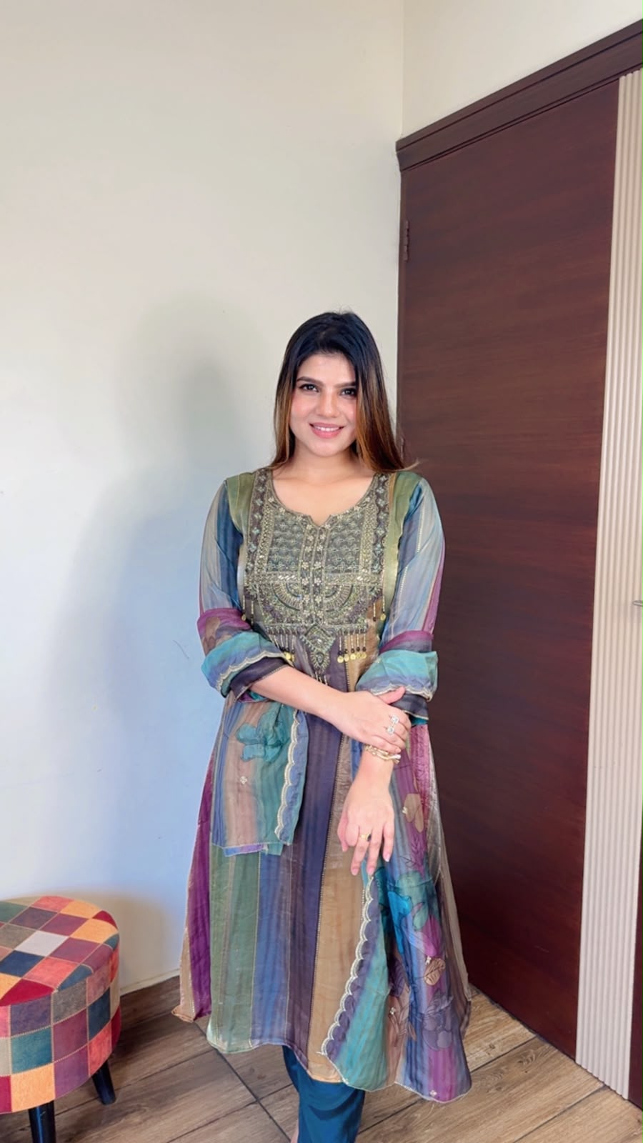 Meher- Anarkali 3pc suit