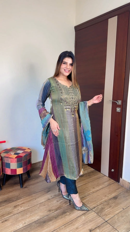 Meher- Anarkali 3pc suit