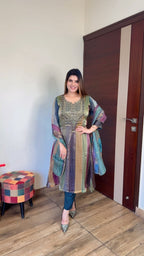Meher- Anarkali 3pc suit