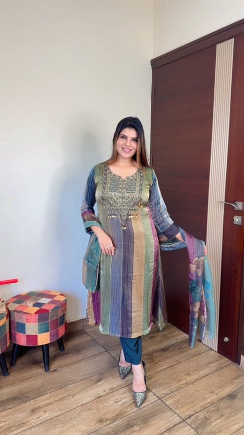 Meher- Anarkali 3pc suit