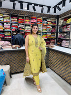 Himani- Linen Straight Suit