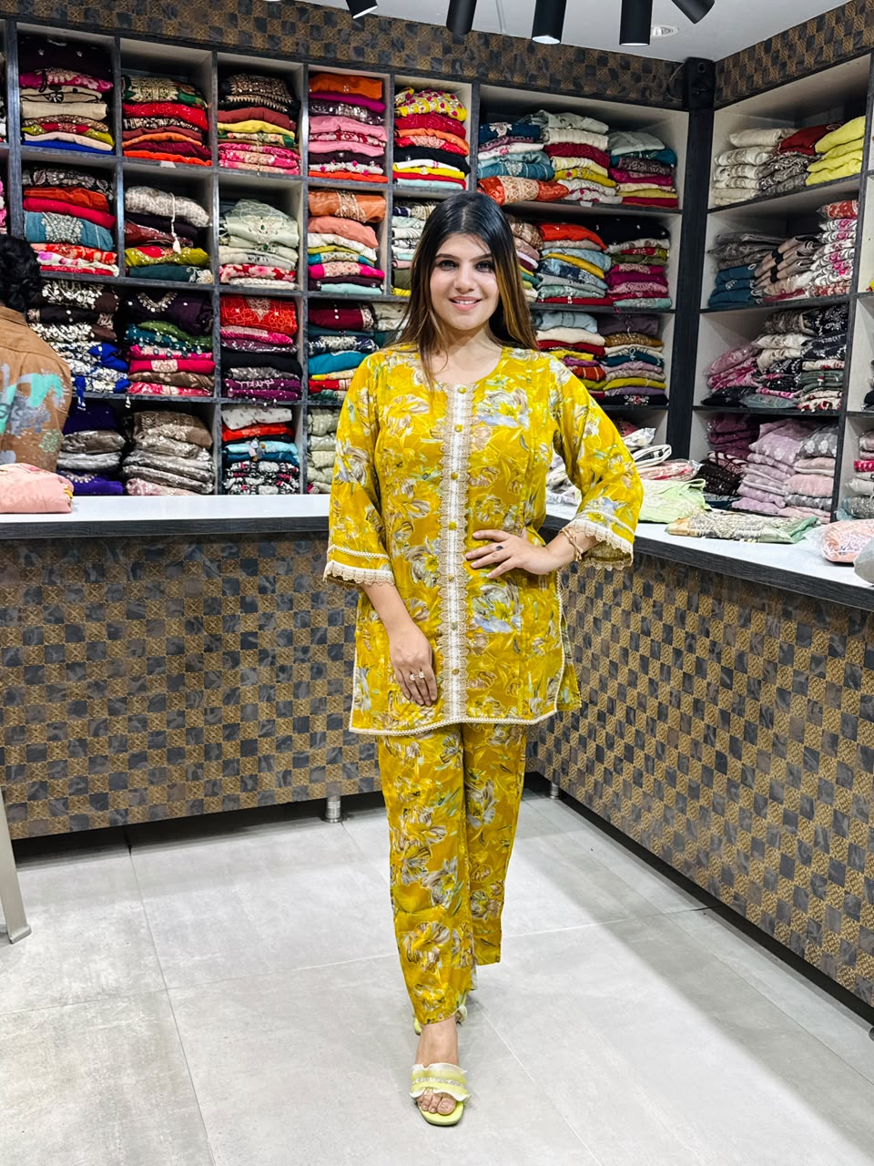 Mansi- Cotton Floral Coord-set