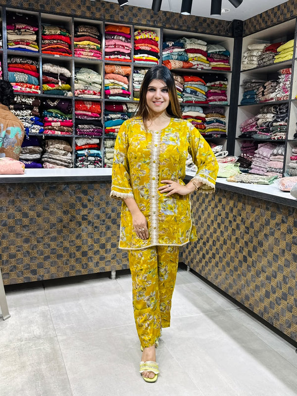 Mansi- Cotton Floral Coord-set