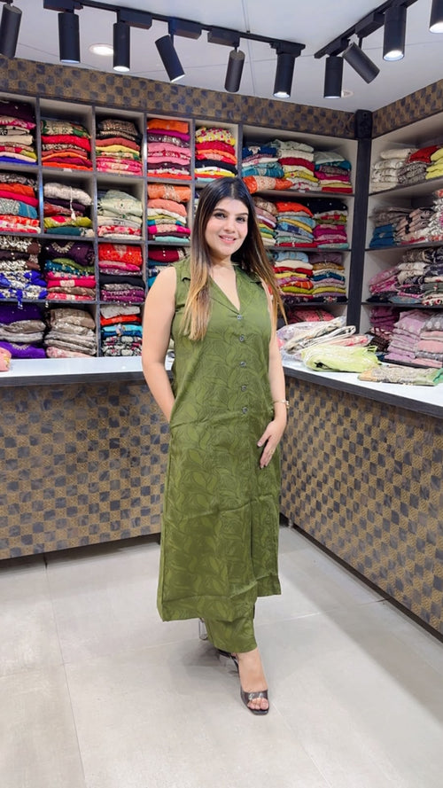 Alina- Imported Leaf 2pc Set