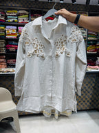 Diksha- Linen Embroidery Shirt