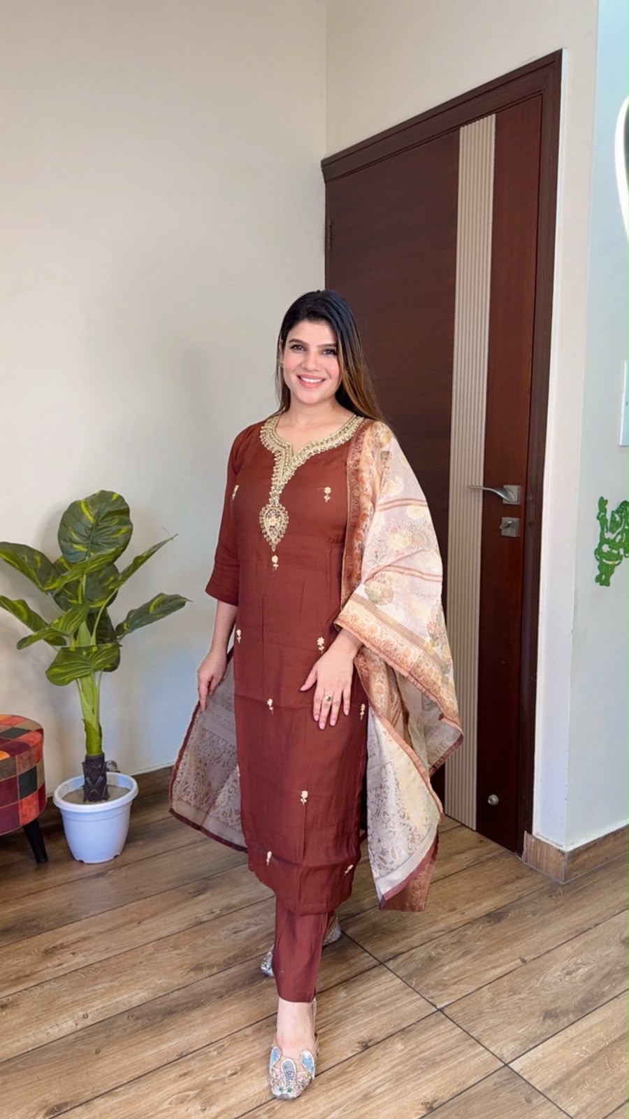 Zoya- Silk Suit