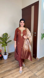 Zoya- Silk Suit