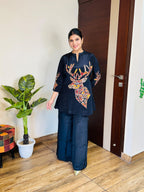 Amani- Crepe Embroidery Coordset