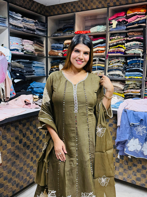 Jasmine- Cotton Anarkali Suit