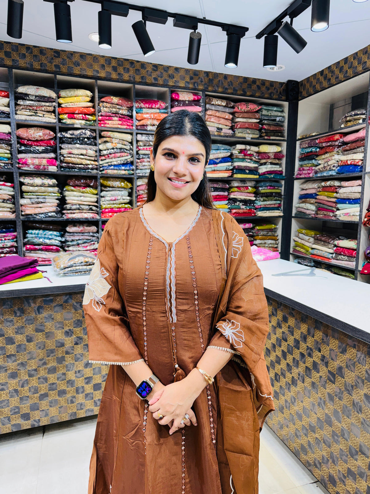 Fatima- Cotton Anarkali Suit