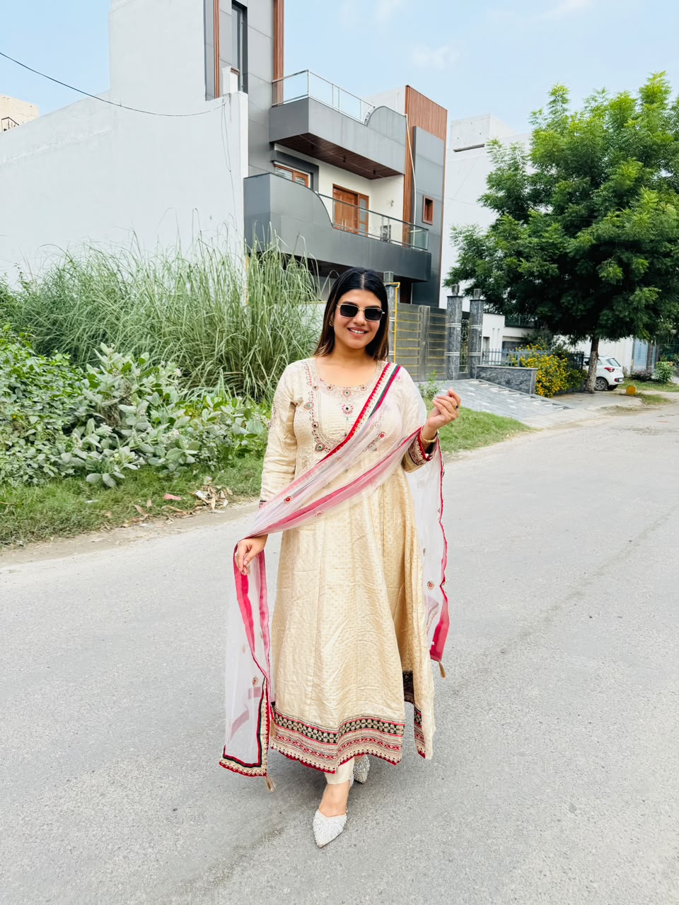 Mumtaj- Silk Anarkali Suit