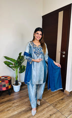 Toshif- Giraffe Silk Farshi Suit