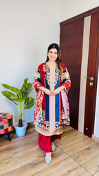Jivika- Crepe Floral Suit