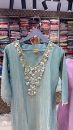 Zoya- Salsa Pearl & Sequin Handwork Suit