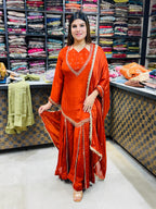 Kashmiri- Chinon Suit