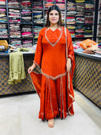 Kashmiri- Chinon Suit