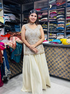 Meher- silk skirt handwork suit