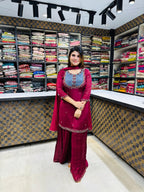 Kanika- Chinon Sharara Suit