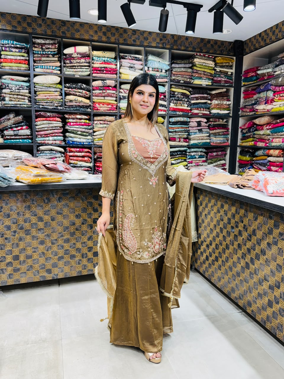 Riya- Salsa Handwork Sharara Suit