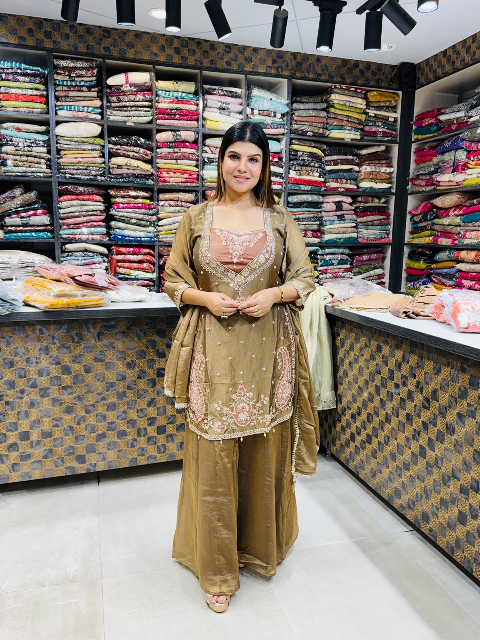 Riya- Salsa Handwork Sharara Suit