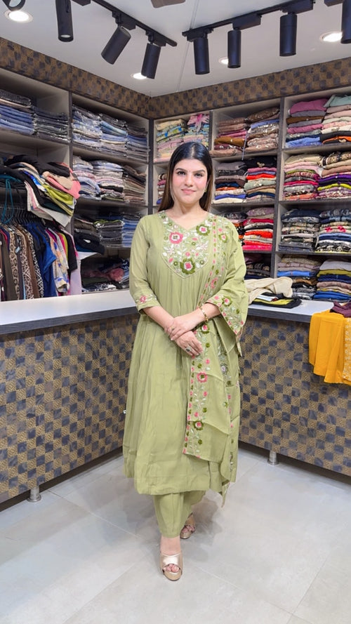 Himani- Anarkali Floral Embroidery Suit
