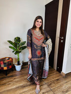 Maya- Crepe 3pc Suit