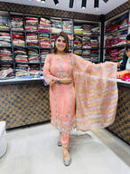 Diya- Organza Handwork Suit