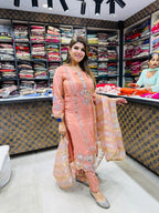 Diya- Organza Handwork Suit