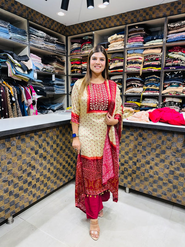 Nafisah- Gauri Silk Straight Suit