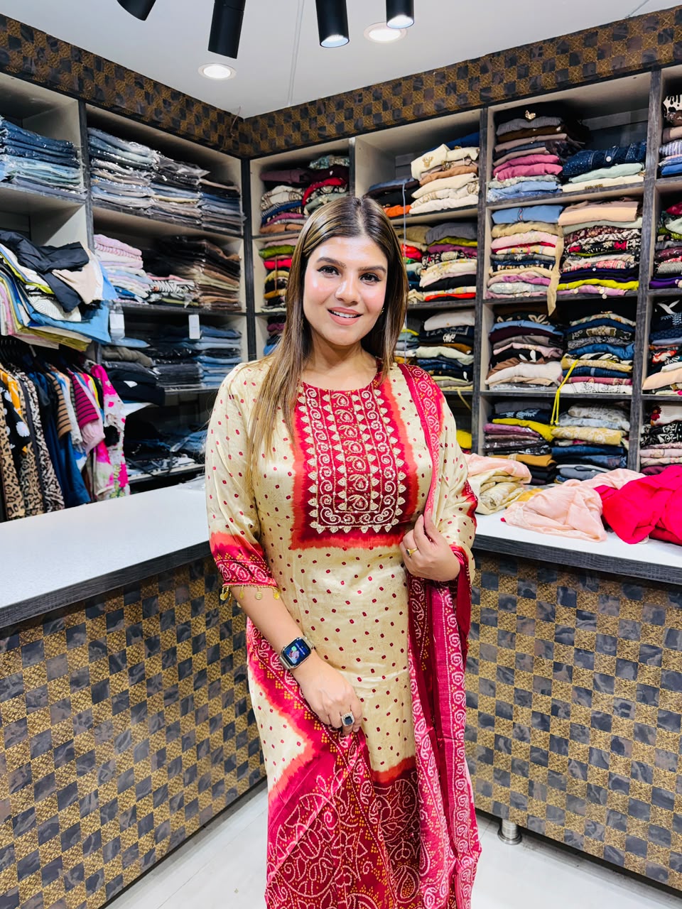 Nafisah- Gauri Silk Straight Suit