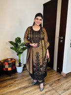 Sukhi- Glass Organza Embroidery Suit