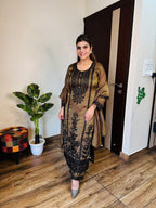 Sukhi- Glass Organza Embroidery Suit