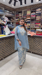 Monika-Glass Organza 3pc Suit
