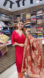 Akansha- Crepe with Brochet Pant Suit