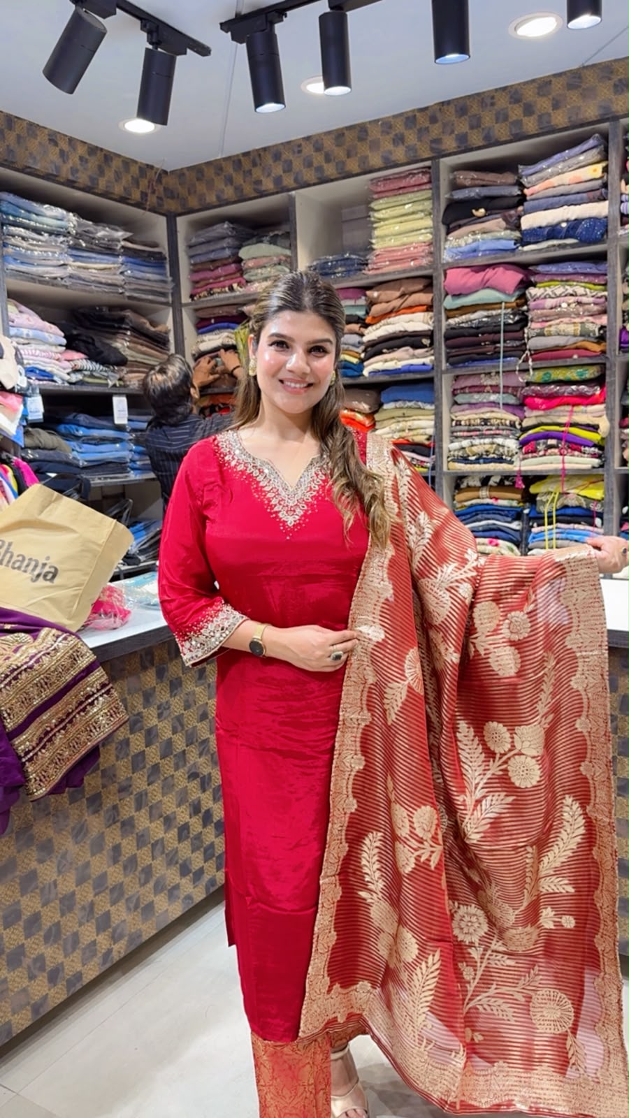 Akansha- Crepe with Brochet Pant Suit