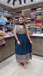 Meher- Gajji Silk Anarkali Suit