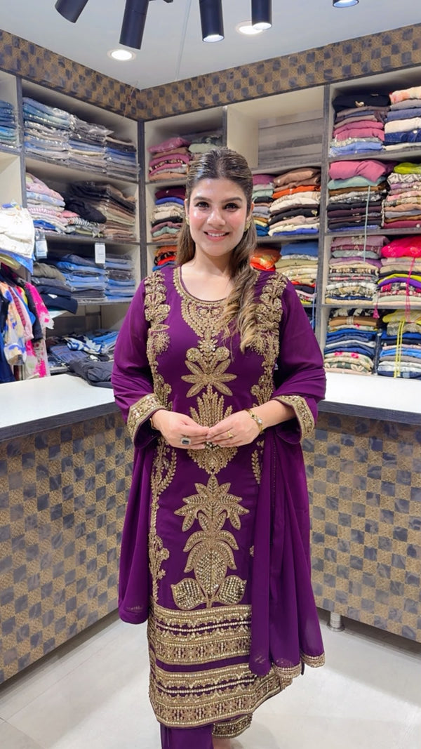 Yashika- Georgette Handwork Suit